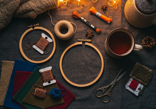 Warsztat haftu z detalami nici